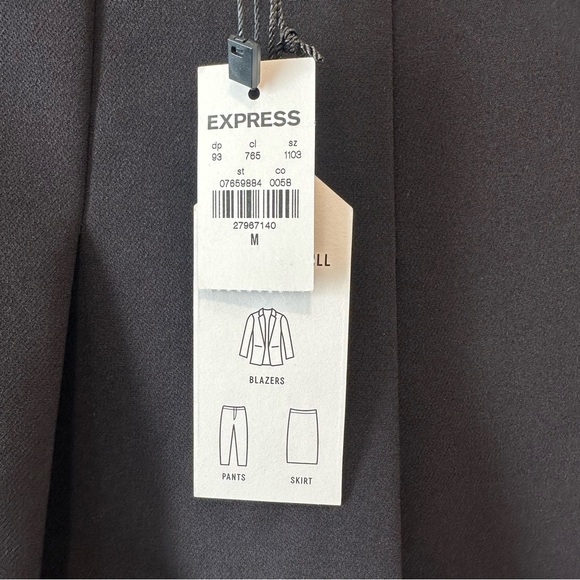 Express Black Pleated Mini Skirt with Buckle Detail – Size M, NWT - Picture 5 of 6